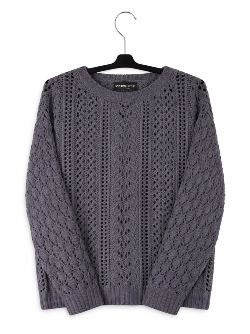 Kendall & Kylie Blue Cable Knit Sweater Juniors XS Cozy Fall Knit